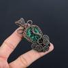 Malachite Pendant, 999 Copper Wire Wrapped Pendant Jewelry. Gift For Women Handmade Pendant Gemstone Jewelry