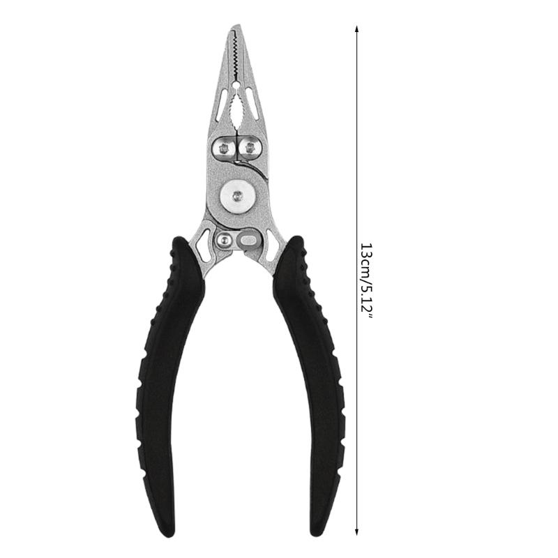 Multifunctional  Mini Fishing Plier Scissor with Locking Buckle Stainless Steel Hook Remover Fish Lines Cutter Durable