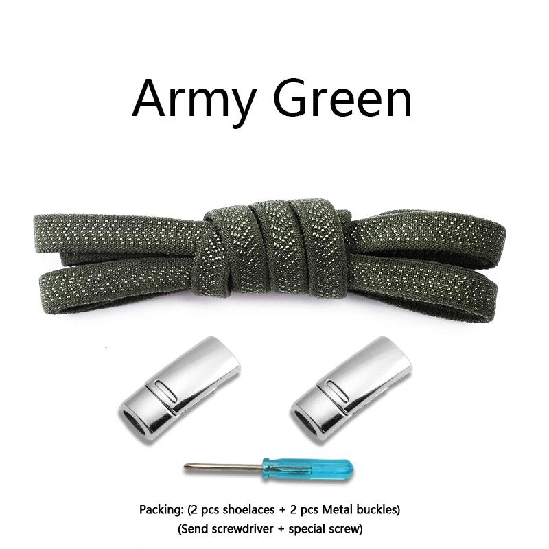 Elastic Laces Sneakers Magnetic Shoelaces Without ties 8mm Flat  Rubber Shoelace Tennis No Tie Shoe laces Shoes Accessories