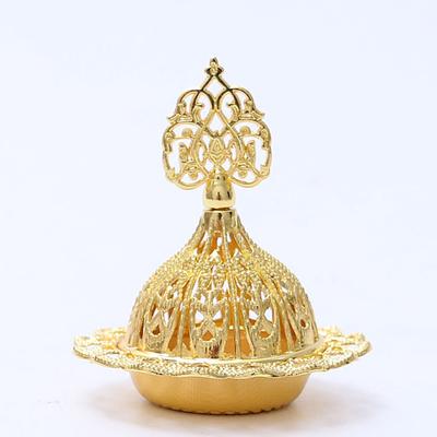 Crown Retro Copper Hollow Out Incense Stick Burner Holder Golden Arab Burner Catcher Home Decoration