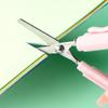 1pc Stainless Steel Mini Folding Scissors Portable Creative Pen-Style Design DIY Paper-Cutting Art Tool School Office Supplies