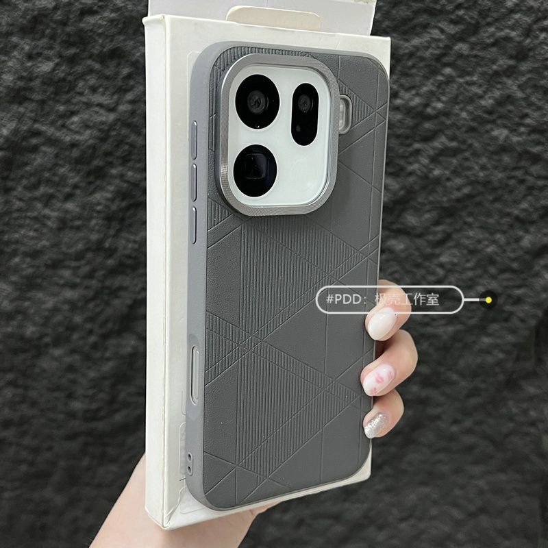 Für OPPO Find X9 Pro Find X9S Hülle Mode Matt PU-Leder Silikon Hartes Handycover Neues Modell Staubdicht Rutschfester Stoßfänger