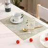 Double Side Leather Placemats And Coasters Waterproof Nonslip Table Mats Set Washable Table Mats For Dining Table