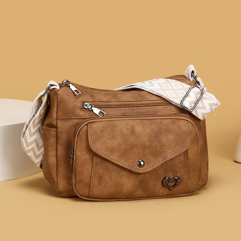 Versatile and Simple Mid-aged Mother's Bag - Large Capacity Single Shoulder Crossbody Bag