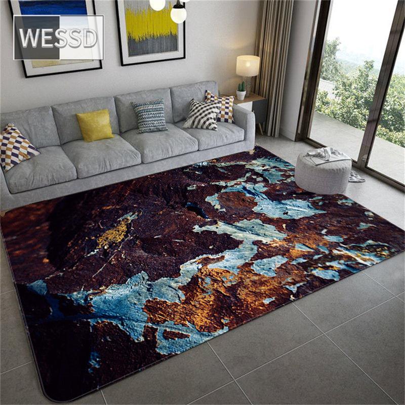 Alfombra con textura de roca para habitación, alfombra antideslizante 3D, alfombra para suelo de baño, alfombra grande y moderna para sala de estar, sofá, felpudo, puerta de entrada, alfombra de cocina