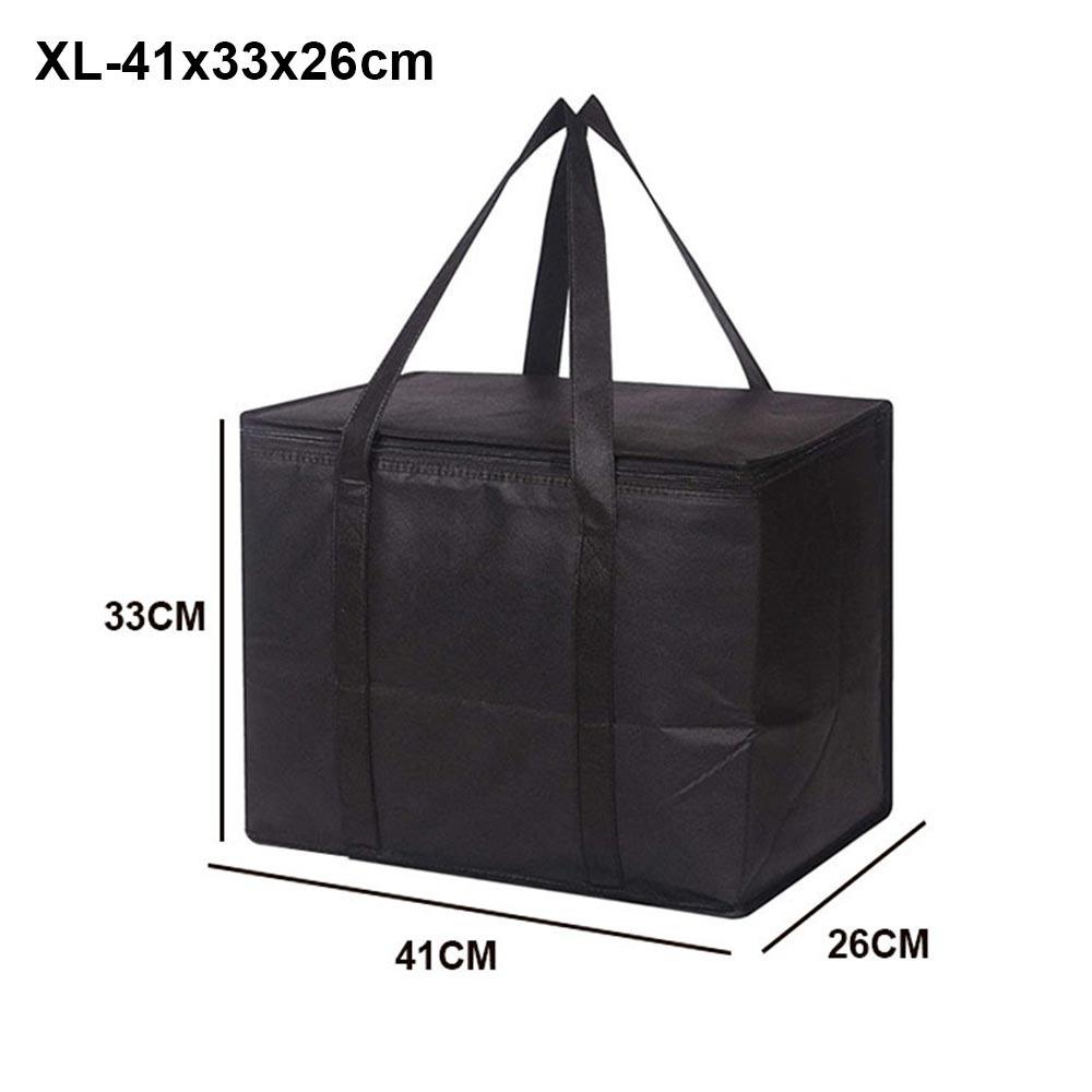 1 Stück Neue Große Kapazität Isolierte Tasche Tragbar Reißverschluss Alufolie Lebensmitteltasche 40L Kühlertasche Picknick Camping
