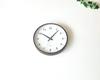 KATOMOKU plywood wall wall clock with continuous second diameter clock, brown, km-35LRC, hand, 30.4cm (radio-controlled clock)