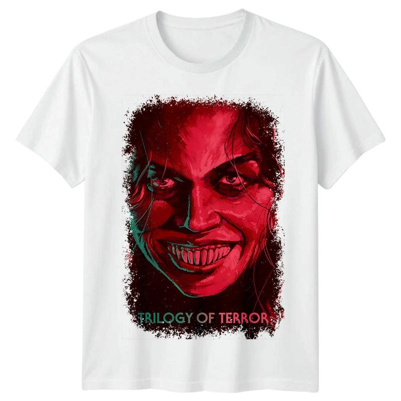 Trilogie de la terreur () T-shirt Inspiré d'une Affiche de Film Rétro s Tee Unisexe