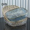 Translucent Fruit Diamondtexture Light Plate Luxury Large Capacity Fruit Plate Versatile Elegant Countertop Organizer