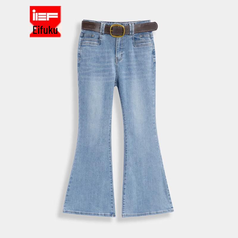 IEF Petite Slim Fit Denim Flare Pants L