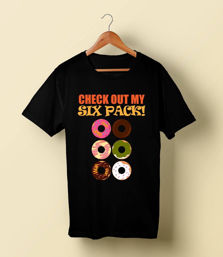 Check Out My Six Pack Donut T Shirt Funny Dessert Abs Pun Tee Shirt Funny Fitness T Shirt Gym Shirt Doughnut Shirts