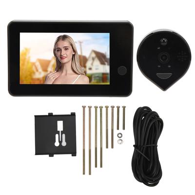 Vizor Ușă cu Gaura Spion Wireless Cameră Sonerie Video 1080P LCD 4.3in Detecție Mișcare Viziune Nocturnă 2