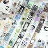 2m/roll Ins Die Cut Washi Sticker Tape Creative Collage Decorative Planner Handbook DIY Diary Scrapbook Stationery Sticker