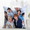 SStray Kids Cushion Cover Daily Washable Linen Pillowcase Soft  for Sofa Bed Home Room Decor