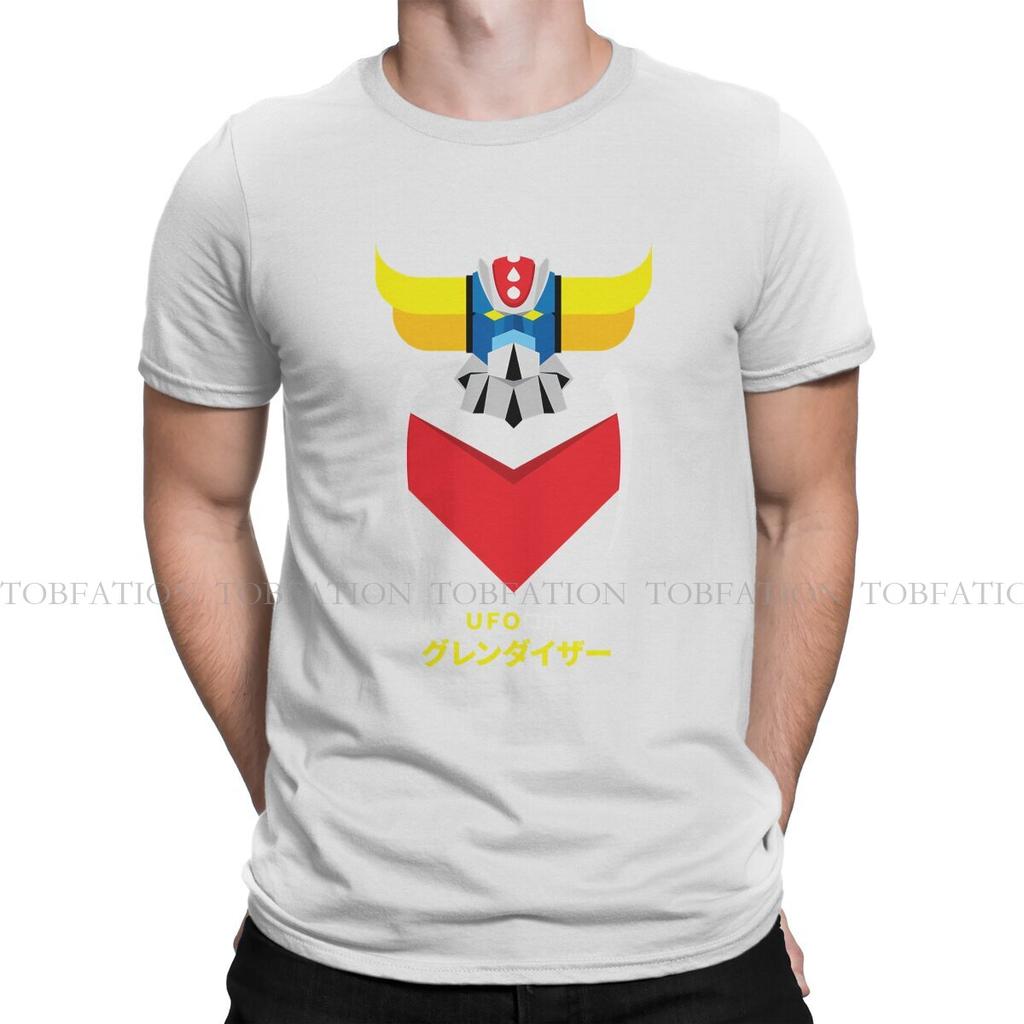 Grendizer Neueste T-Shirts Ufo Roboter Goldrake Herren Harajuku Reine Baumwolle Streetwear T-Shirt Rundhals Große Größe