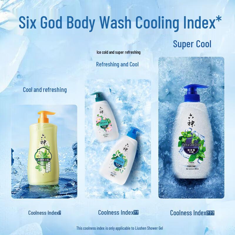 Liushen Cooling Refreshing Shower Gel 1L