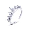 Lindon Classic 925 Sterling Silver Zircon Ring Ladies Jewelry Wedding Promise Party Gift