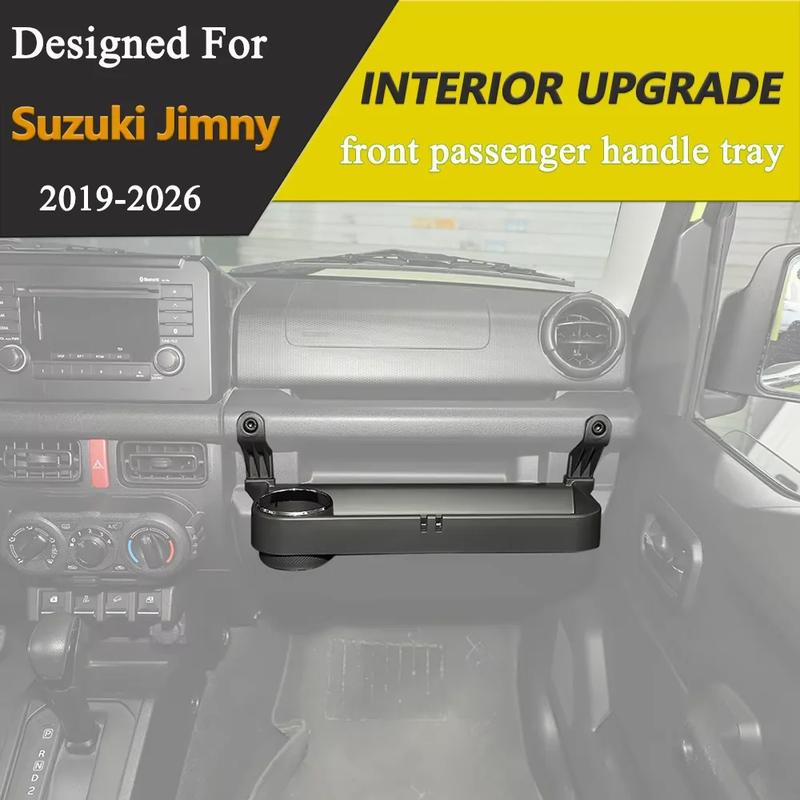 Front Passenger Grab Handle Extension Storage Box Organizer Cup Holder for Suzuki Jimny JB64 -2026 Interior Car Accessories