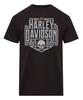Pánské tričko Harley-Davidson Captive Willie G Skull s kulatým výstřihem, krátký rukáv, černé