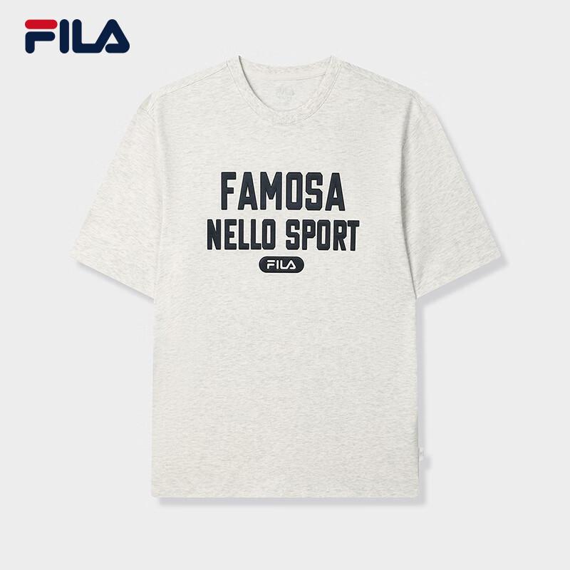 Мужская повседневная вязаная футболка с коротким рукавом FILA M