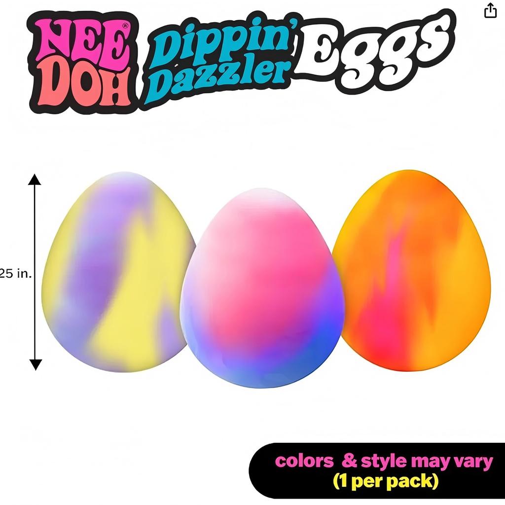 Needoh Golden Egg Hunt Game  Easter Fidgeting With Squishy Surprise Stress Ease Press For Kids' Easter Party For Kids