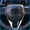 1Pcs Car Steering Wheel Badge Decal Auto Styling Car Decoration Sticker For Toyota C-hr Prado Rav4 Yaris Hilux Prius Avensis Corolla Camry