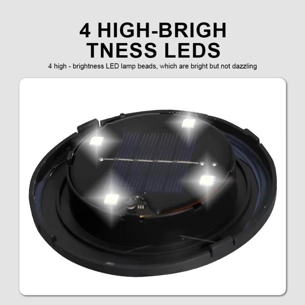 LED Frosted Glass Ground Lamp Solar Powered Solar Powered Rock Light Solar Stone Light Yard