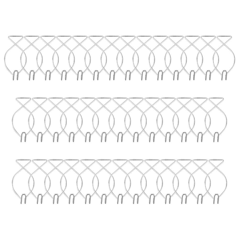 40 Peças Gancho de Teto de Aço Galvanizado Gancho Prateado para Teto Falso Gancho de Pendurar Salas de Aula