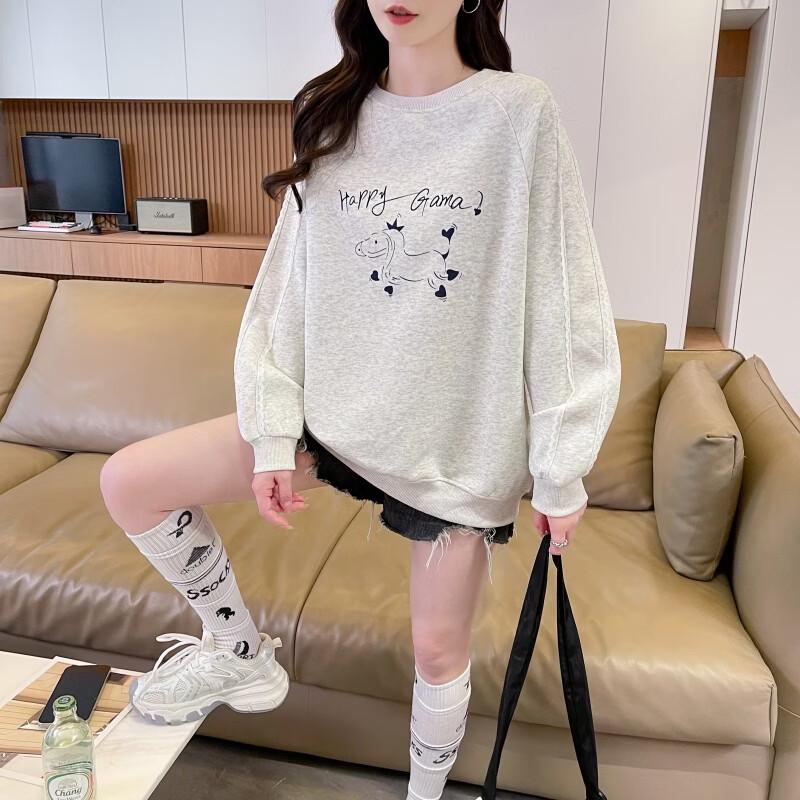 ZOSOUL Women's Casual Lace-Trimmed Pullover Sweatshirt
