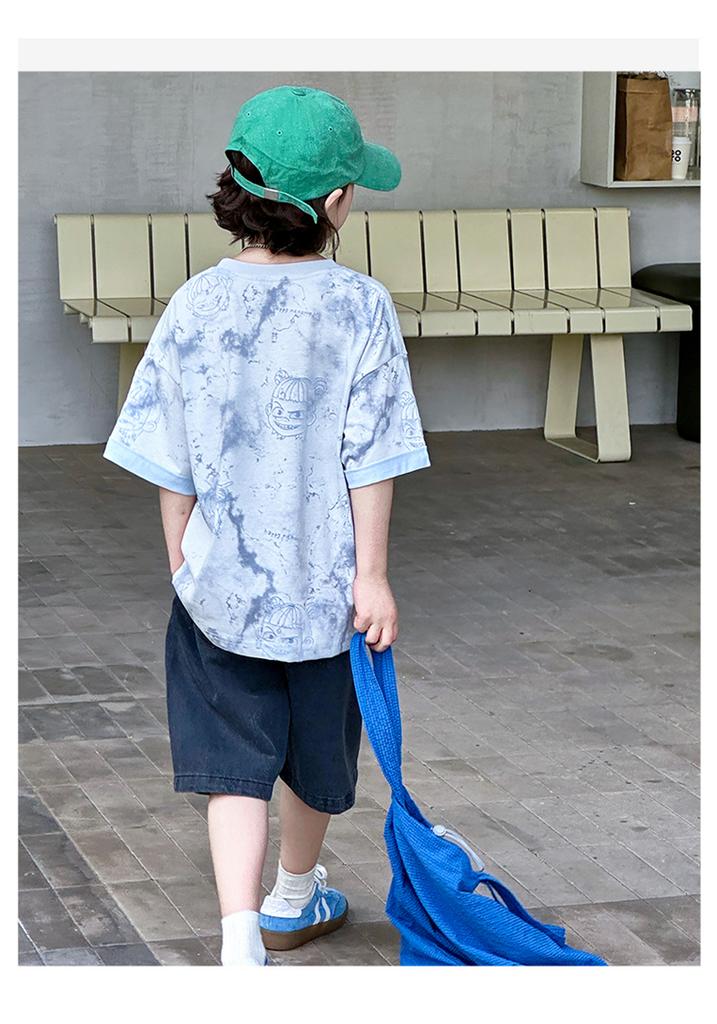 Boys' Short Sleeved T-shirt Set Summer Clothes 2026 New Children's Two-piece Set Summer Mid To Large Children's Short Sleeved Top Trend