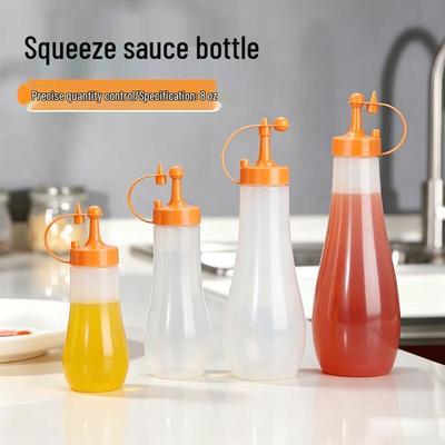 Japanese-Style Squeeze Sauce Bottles (8oz, 10-Pack)