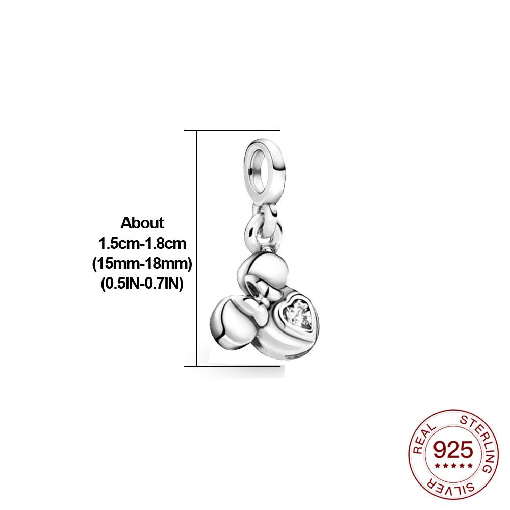 Novo Real S925 Prata Esterlina Me Charm Unicórnio Estrela Hoop Bead Fit Original Me Pulseiras Mulheres Coração Jóias Para Presente