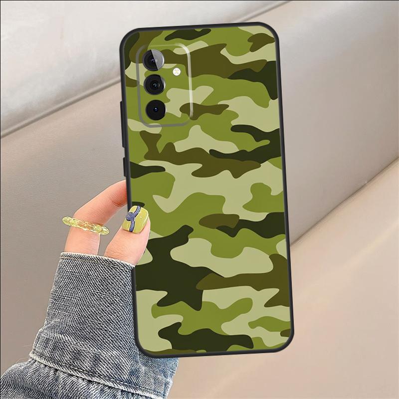 Funda con Patrón de Camuflaje para Samsung Galaxy A54 A14 A36 A16 A33 A56 A26 A15 A55 A53 A35 A22 A32 A52 A34 A05 A06
