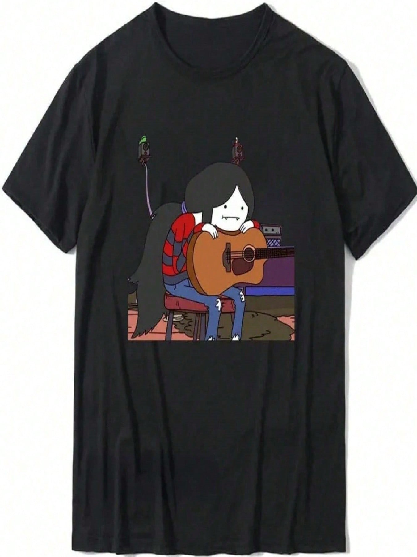 Anime T-Shirt Marceline Vampire Queen Live At Candy Tavern Short Sleeve Funny Design Aesthetic Tumblr T Shirt S разноцветный