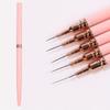 5PCS Nail Art Liner Brushes Set Elongated Gel Polish Painting Lines Striping Drawing Nail Design Pen Professional Manicure Tool
