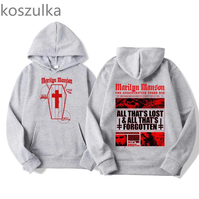 Nowy model 2025 w stylu Marilyn Mansona z lat 90. Ten modny, luźny, codzienny strój ma miękką i wygodną fakturę.