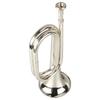 Military Style Trumpet C Key Brass Easy To Play Trumpet with Mouthpiece for Beginners Gift Silver