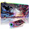 RGB Backlit Anime Solo Leveling Mouse Pad Cute Anime Grils Lager Gamer Accessories Overwatched Mouse Mat Non-Slip Keyboard Mat