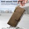 2 In 1 Detachable Zipper Cards Solt Shockproof Wallet  Phone Case for Samsung Galaxy Z Fold 6 5 4 3 Pocket  Leather Cover