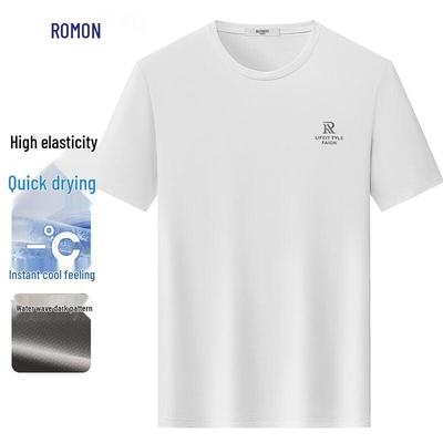 Luomeng Herren Eisseide Schnelltrocknendes T-Shirt