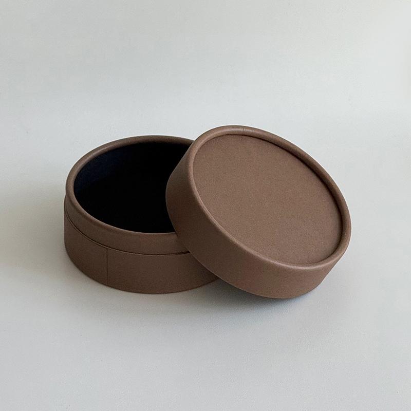 Round Jewelry Storage Box Slotted Earrings Holder Portable Paper Organizer for Bedroom Vanity Trip Small Gift for Girls