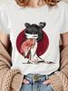 Summer Women's T Shirt Streetwear Anime Japanese Cartoon Character Graphic Men Tee Oversized Novelty Vintage Casual Trendy Top