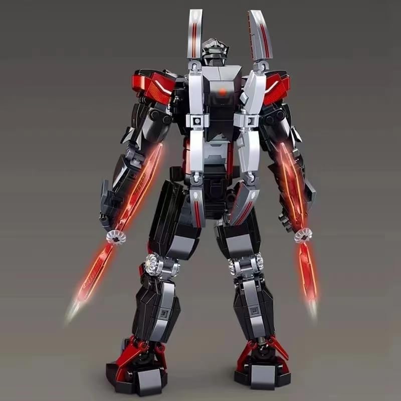 Dark Wanderer Building Bricks, Black Tech Mecha Robot Series Building Blocks Ages 15 and Up M38-B1120 Without Original Box