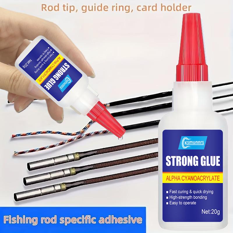 20ml Heavy-Duty Quick-Drying Fishing Rod Glue - Instant Strong Bonding, Fast-drying Adhesive, Suitable for Fishing Rod Tips, Ind