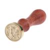 Handmade Alphabet Letter Sealing Wax Stamp Wooden Handle for Wedding Invitation Scrolls