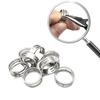1pc New Stainless Steel Jump Ring Open Closing Finger Ring For DIY Fashion Jewelry Making Tool