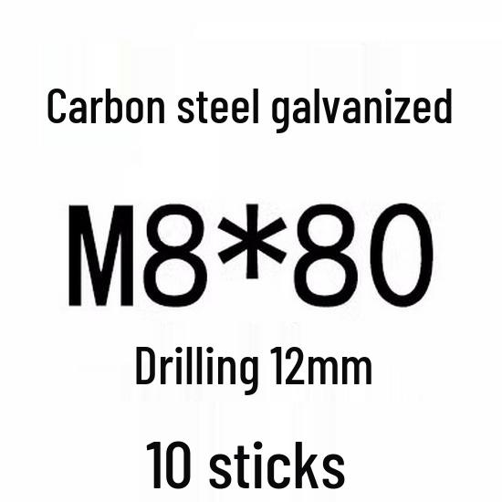 Extra Long Expansion Screws Set - Pull-Out Bolts M6/M8/M10/M12/M14/M16 in Various Sizes (200x250x300x400)