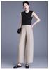 Spring 2026 Elegant Casual High Waist Wide Leg Pants for Middle-Aged and Elderly Women