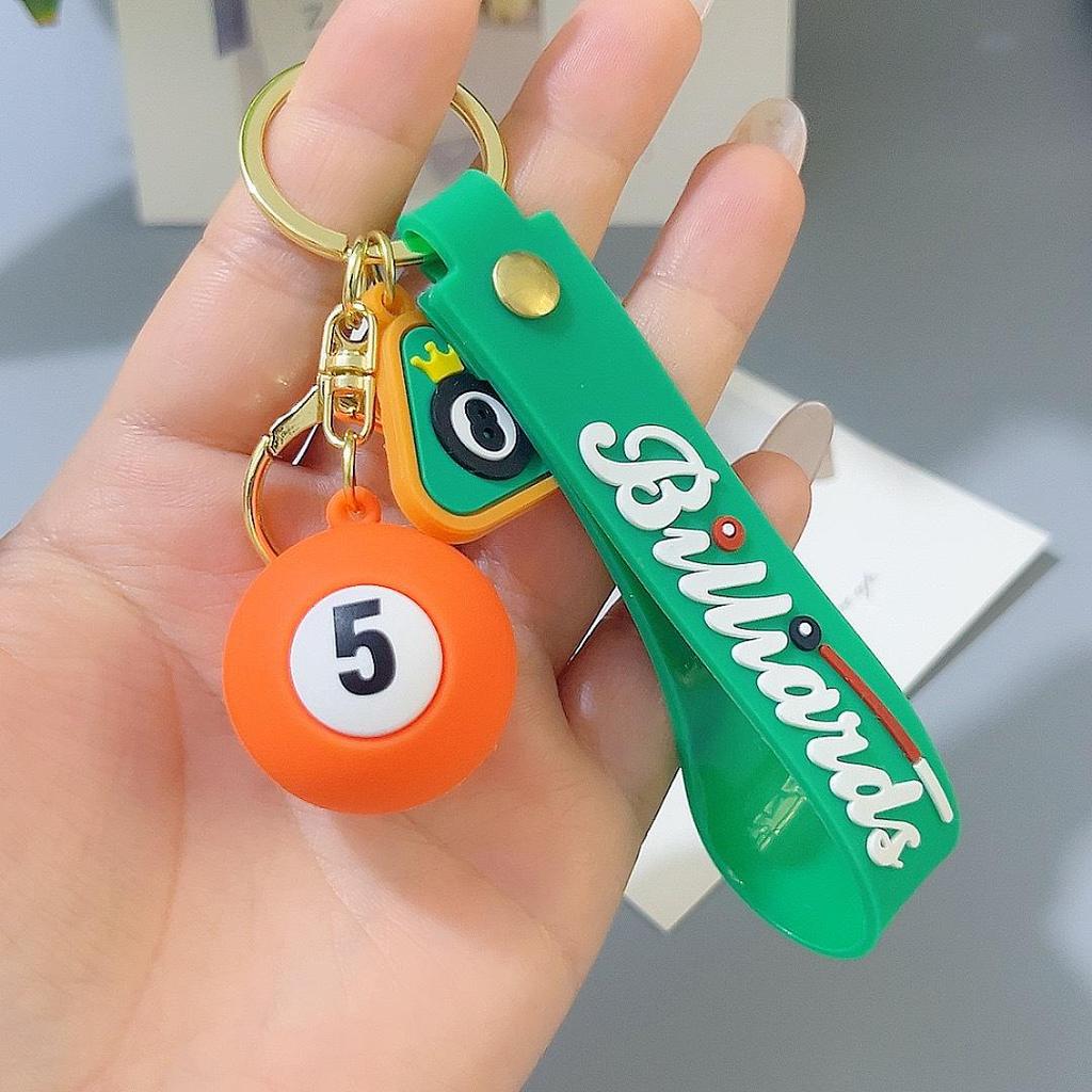 Portachiavi Ciondolo Palla 8 Cartone Animato: Portachiavi Carino per Coppia e Accessorio Creativo per Chiavi dell'Auto
