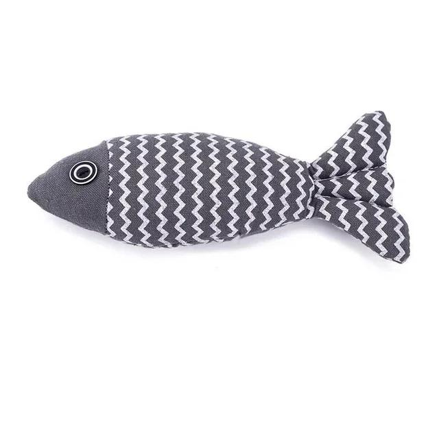 

3 Pcs Cat Toys Fish Soft Linen Interactive Kitten Exercise Kicker Toys 7.8 Inches Cute Fish Pillow Cat Stress Relief Toys серый